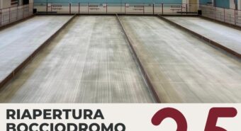 Riapre dopo i lavori di riqualificazione il bocciodromo di Massa Finalese