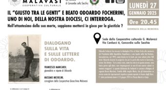 Concordia, lunedì 27 gennaio alla Cooperativa culturale “Malavasi” un incontro su Odoardo Focherini