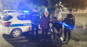 Scooter rubato trovato e riconsegnato al proprietario dalla Polizia Locale