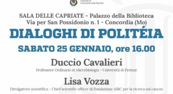 Concordia, “I microbi salveranno il mondo?” Nuovo appuntamento con i “Dialoghi di Politeia”