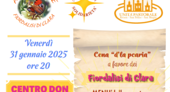 San Felice, “Cena d’la Pcaria” a favore dei Fiordalisi di Clara