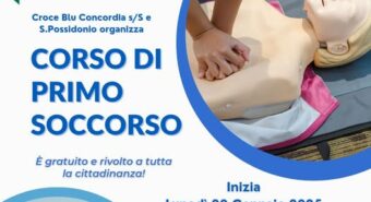 Al via le iscrizioni per il corso di primo soccorso della Croce Blu di Concordia e San Possidonio
