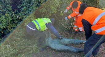 Carpi, scompare la statua della Flora nel giardino di via Catellani: ritrovata dopo poche ore