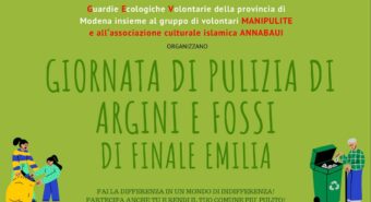 Domenica 2 febbraio giornata di pulizia di argini e fossi a Finale Emilia