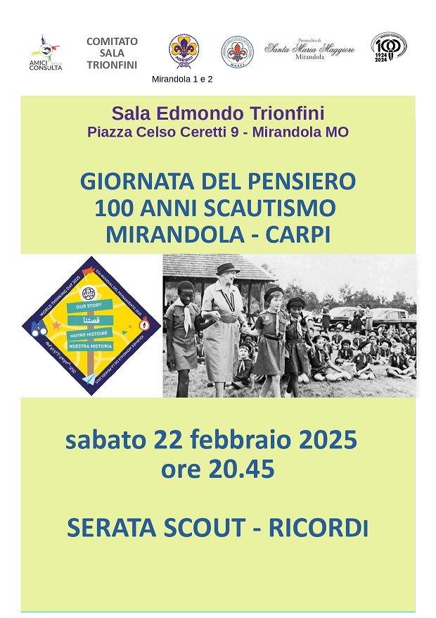 Mirandola, le iniziative in programma alla Sala Trionfini dal 22 febbraio al 9 marzo