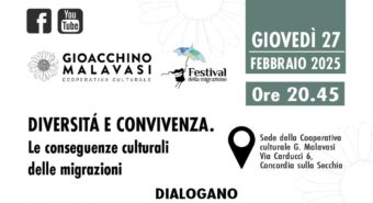 “Diversità e convivenza. Le conseguenze culturali delle migrazioni”, se ne parla a Concordia