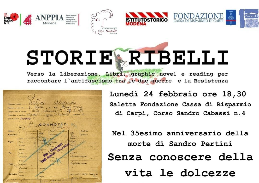 Carpi, un documentario per ricordare Sandro Pertini nel 35° anniversario della scomparsa