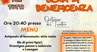 Basket inclusivo, cena di beneficienza il primo marzo per il progetto di solidarietà della Bassa Modenese
