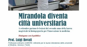 Mirandola, martedì 18 febbraio l’incontro “Mirandola diventa città universitaria”