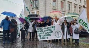 Roma, sit-in medici settore privato sotto ministero Salute: “20 anni senza contratto”