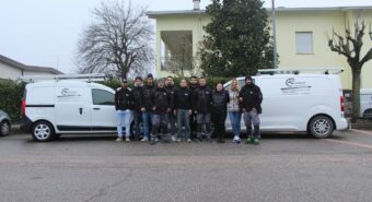 Rudy Bighi e sua moglie Elisa, 3 figli, la scelta di mettersi in proprio nel 2021, gli 8 dipendenti di oggi