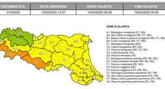 Criticità idraulica, allerta meteo anche nel modenese venerdì 14 febbraio