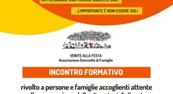 Reti di famiglie accoglienti, incontro formativo a Medolla