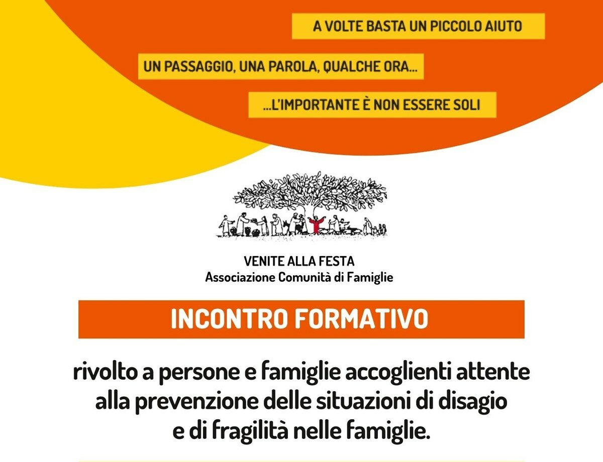Reti di famiglie accoglienti, incontro formativo a Medolla