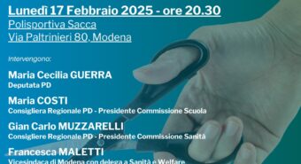 Modena, tagli agli enti locali e ricadute su scuola e sanità: se ne parla lunedì 17 febbraio in Polisportiva Sacca