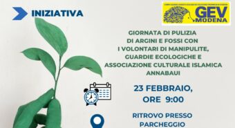 Domenica 23 febbraio giornata di pulizia di argini e fossi a Finale Emilia