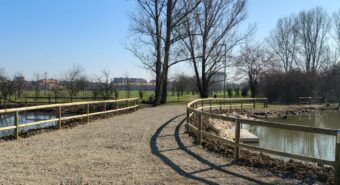 Al parco Ferrari di Modena completato il nuovo passaggio sul lago