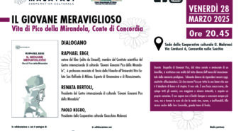 Concordia, si presenta il libro “Il giovane meraviglioso. Vita di Pico della Mirandola”