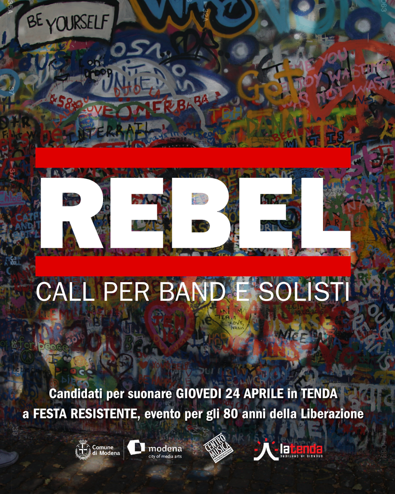 Modena, aperte le candidature di “Rebel” per suonare sul palco della Tenda