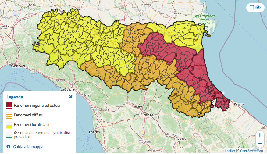 Maltempo, in regione prosegue il deflusso della piena del Lamone in Romagna, ma la situazione resta preoccupante