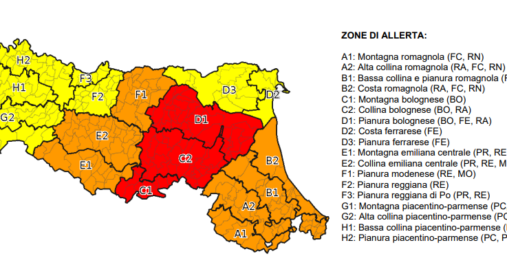 Maltempo, venerdì allerta rossa in alcune province dell'Emilia-Romagna. Nella Bassa allerta arancione per criticità idraulica Maltempo, venerdì allerta rossa in alcune province dell'Emilia-Romagna. Nella Bassa allerta arancione per criticità idraulica