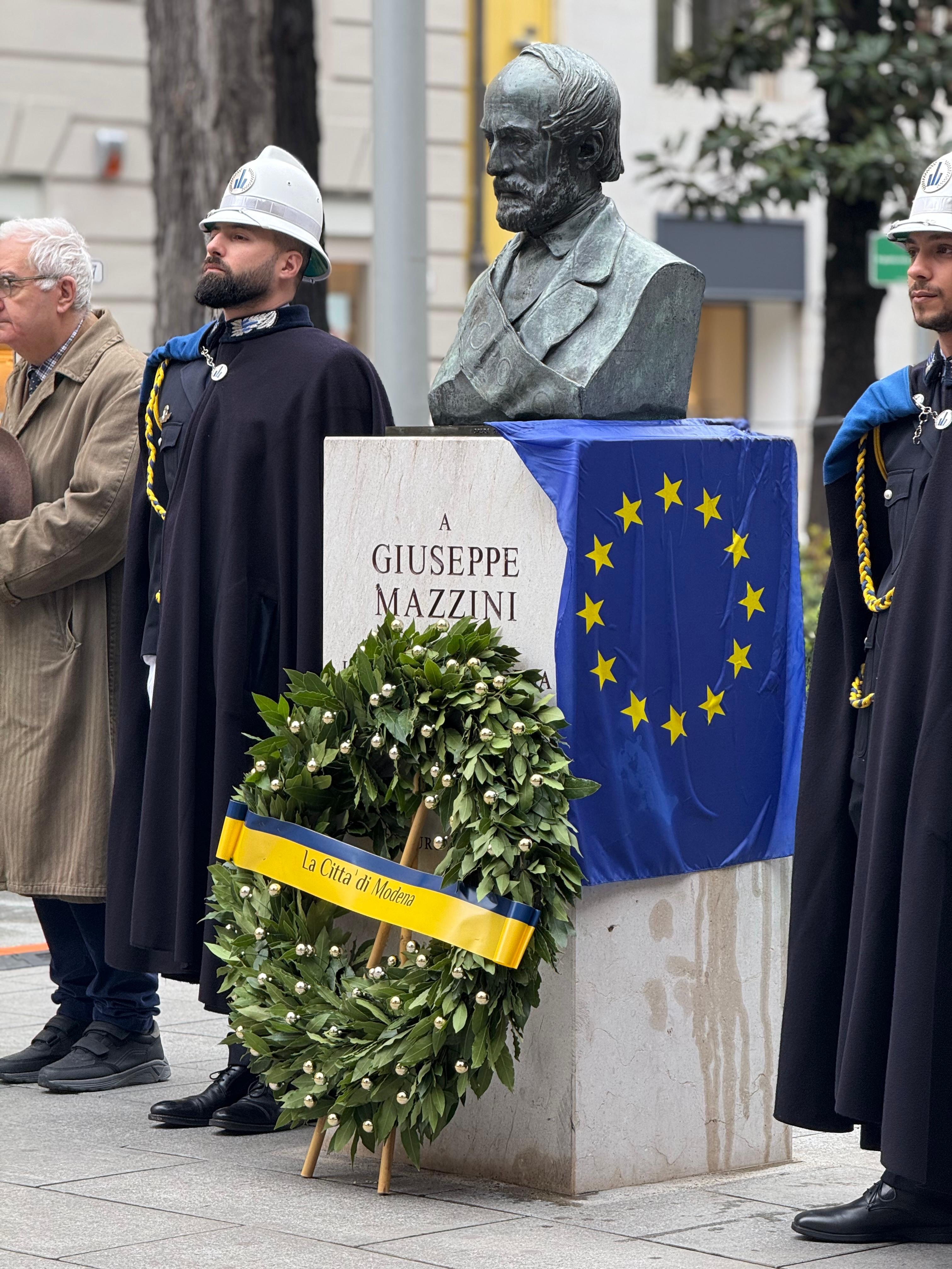Modena ricorda Giuseppe Mazzini nel 153° anniversario della morte