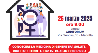 Conoscere la medicina di genere, incontro il 26 marzo all’Auditorium di Medolla