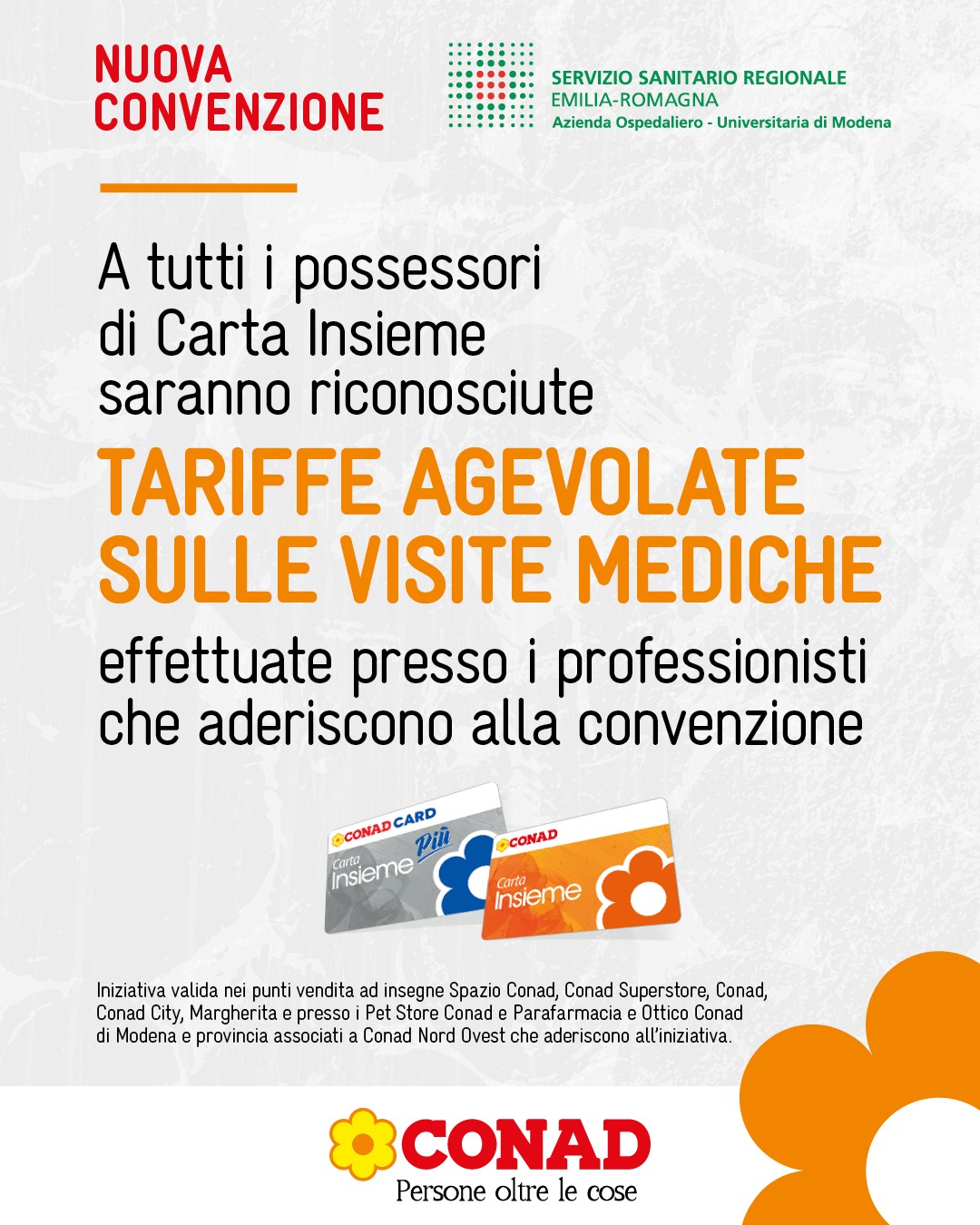 Nel negozio Conad di Massa Finalese attivata una convenzione dedicata alla salute