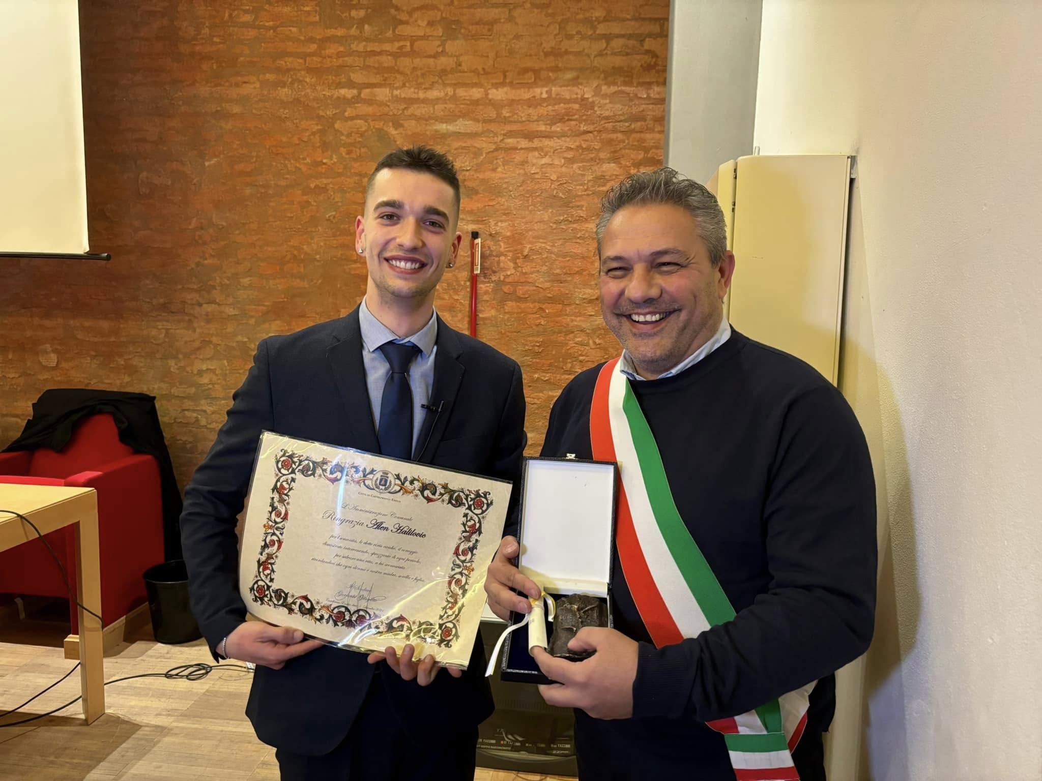 Inviata a Mattarella la richiesta di onorificenza per Alen Halilovic, il giovane che a dicembre aveva sventato un femminicidio