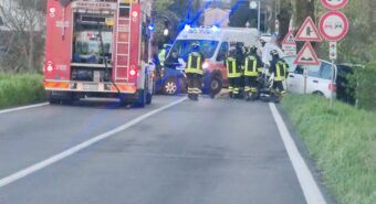 Cavezzo, incidente tra due auto a Ponte Motta