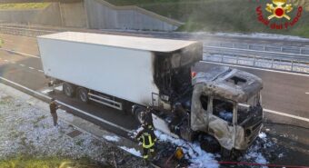 Camion in fiamme, morti i 92mila pulcini che trasportava
