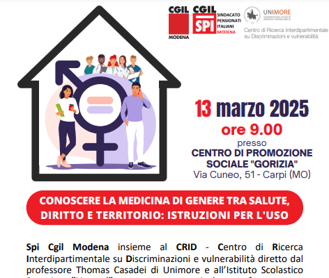 Conoscere la medicina di genere, incontro il 13 marzo a Carpi