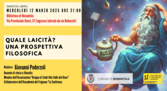 “Quale laicità? Una prospettiva filosofica”, se ne parla a Nonantola mercoledì 12 marzo