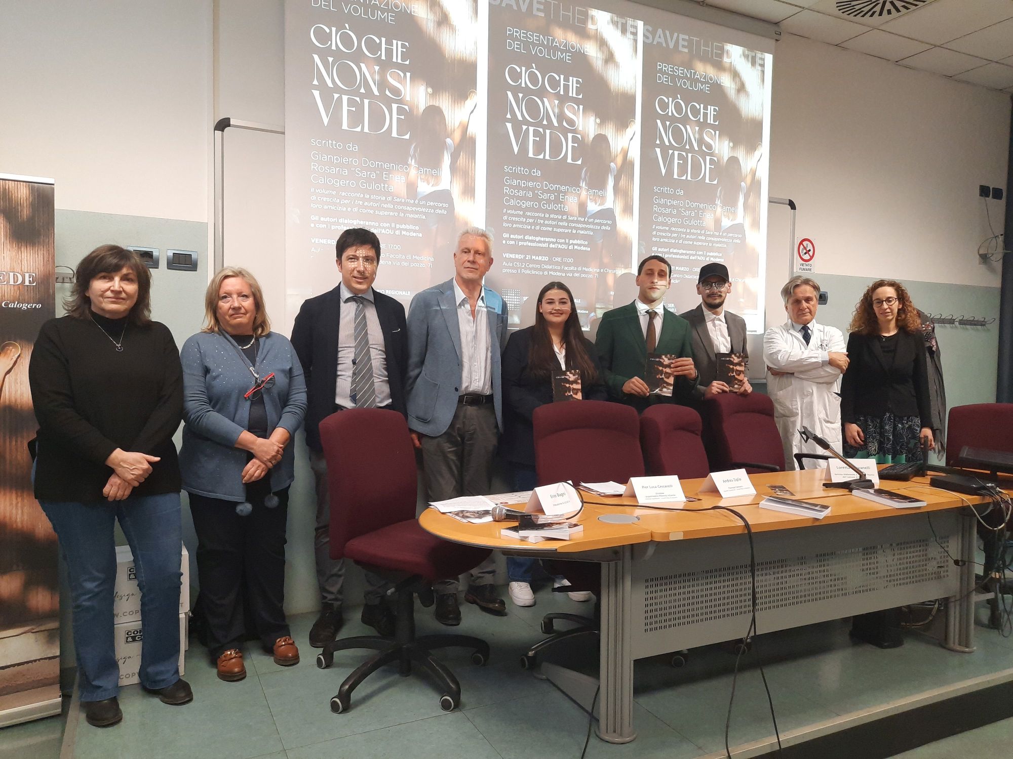 Modena, presentato il libro “Ciò che non si vede”, che racconta l’amicizia oltre la malattia tra Sara, Calogero e Gianpiero