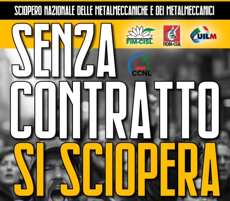 Venerdì 28 marzo sciopero nazionale dei metalmeccanici, a Modena corteo e manifestazione