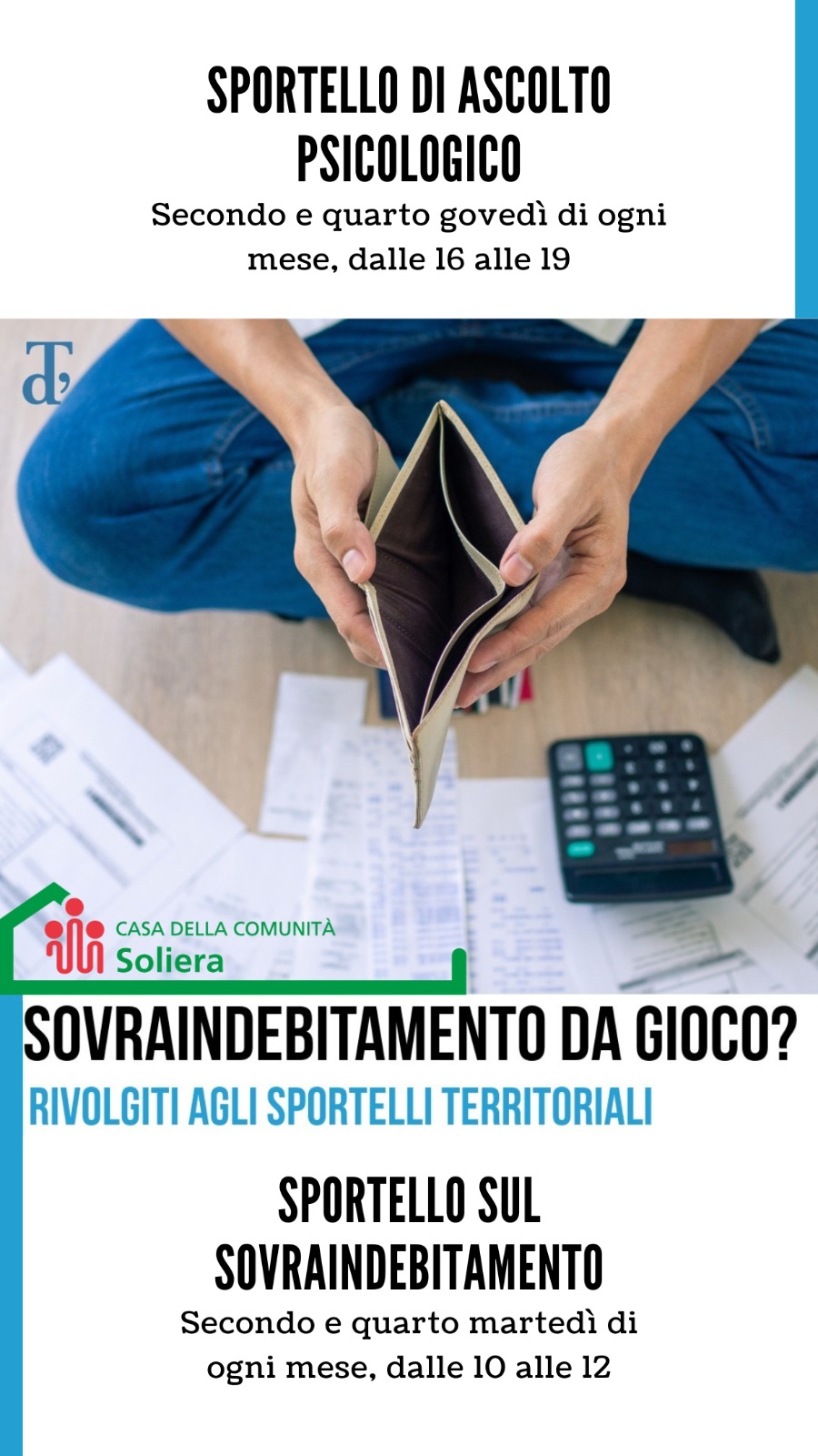 Debiti da gioco d’azzardo, a Soliera apre uno sportello di aiuto