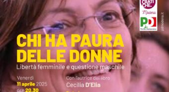 “Chi ha paura delle donne”, l’11 aprile a Modena la presentazione del libro di Cecilia D’Elia
