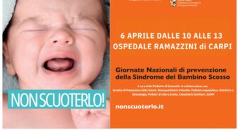 “Non scuoterlo!”: incontri a Carpi e San Prospero per la Giornata di prevenzione della Sindrome del bambino scosso