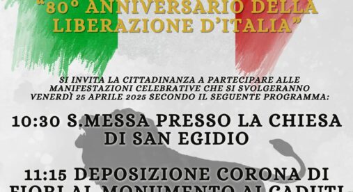 Cavezzo celebra gli 80 anni della Liberazione - IL PROGRAMMA Cavezzo celebra gli 80 anni della Liberazione - IL PROGRAMMA
