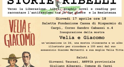 A Carpi la mostra itinerante su Giacomo Matteotti e Velia Titta. Una mostra, una graphic novel e un cartone animato per ricordare il deputato socialista ucciso dai fascisti A Carpi la mostra itinerante su Giacomo Matteotti e Velia Titta. Una mostra, una graphic novel e un cartone animato per ricordare il deputato socialista ucciso dai fascisti