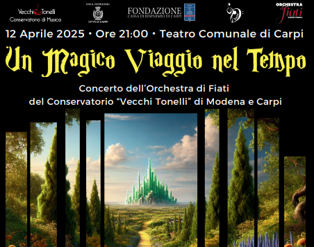 “Un Magico Viaggio nel Tempo”, concerto al teatro comunale di Carpi