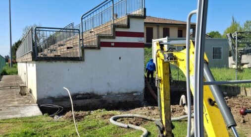 San Felice, al via i lavori per la copertura della tribuna del campo sportivo di Rivara San Felice, al via i lavori per la copertura della tribuna del campo sportivo di Rivara