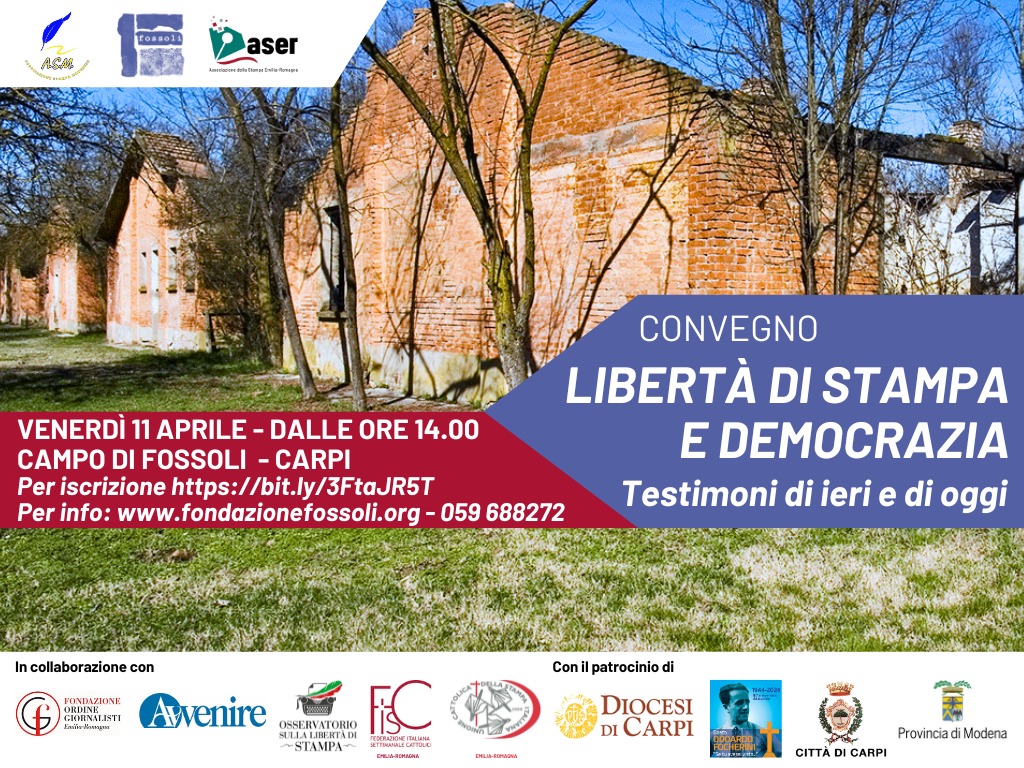 “Libertà di stampa e democrazia”, convegno e visita al Campo di Fossoli