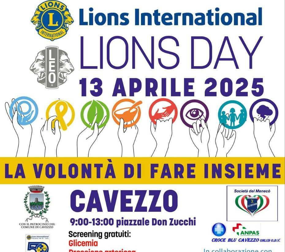 Lions day, domenica 13 aprile a Cavezzo screening sanitari gratuiti