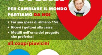 Per realtà locali e associazioni, aperto il bando della Coop “Più vicini”