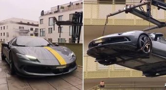 Non c’è parcheggio? La Ferrari può stare in balcone