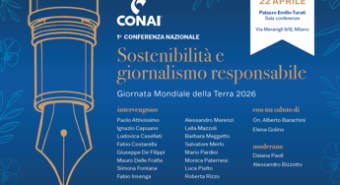 A Milano la prima conferenza nazionale Sostenibilità e giornalismo responsabile – Diretta dalle 9:30
