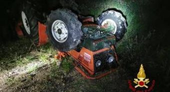 Trattore si ribalta nel chietino, 69enne muore schiacciato ﻿
