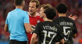 Mendes rischia espulsione, Kompany chiede un rigore: caos in Bayern Monaco-Psg