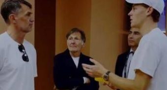 Sinner incontra Maldini agli Internazionali: “Chi vince la Champions?”